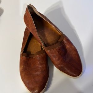 Frye leather slip ons